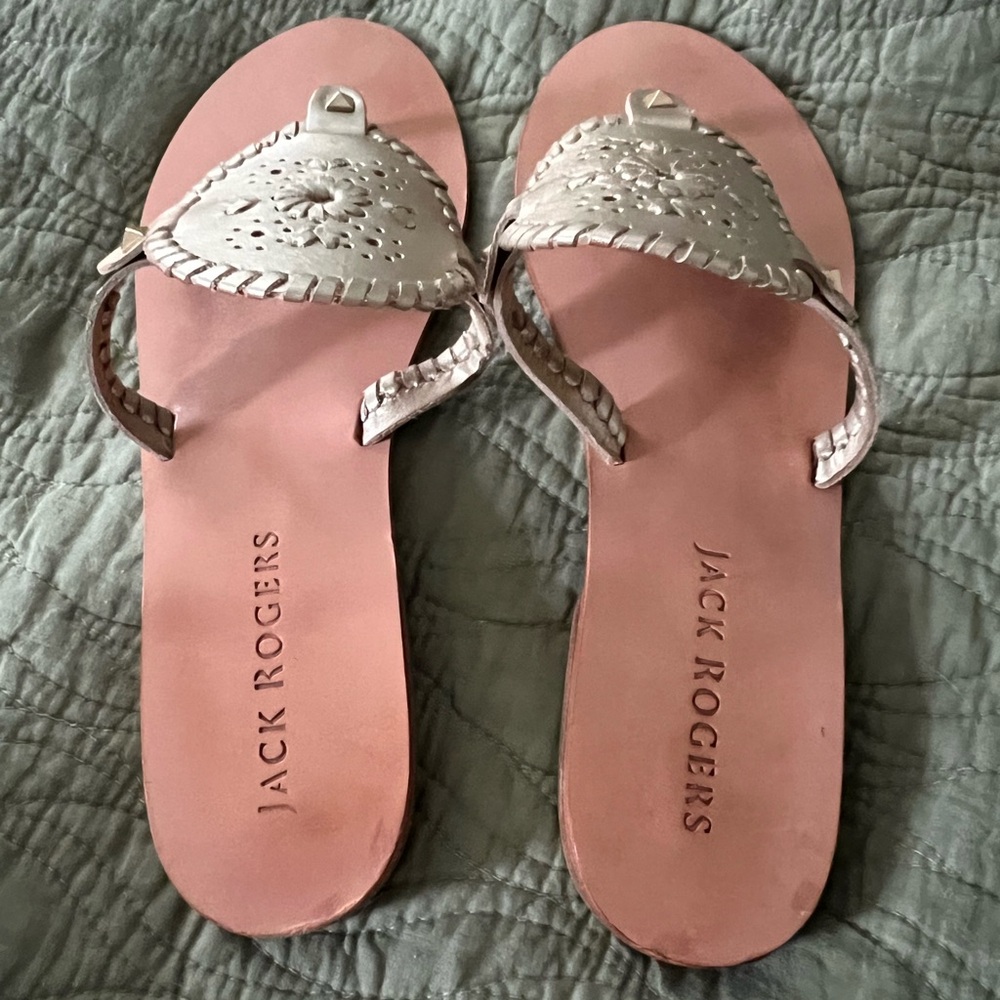 Jack Rogers Women's silver Sandals